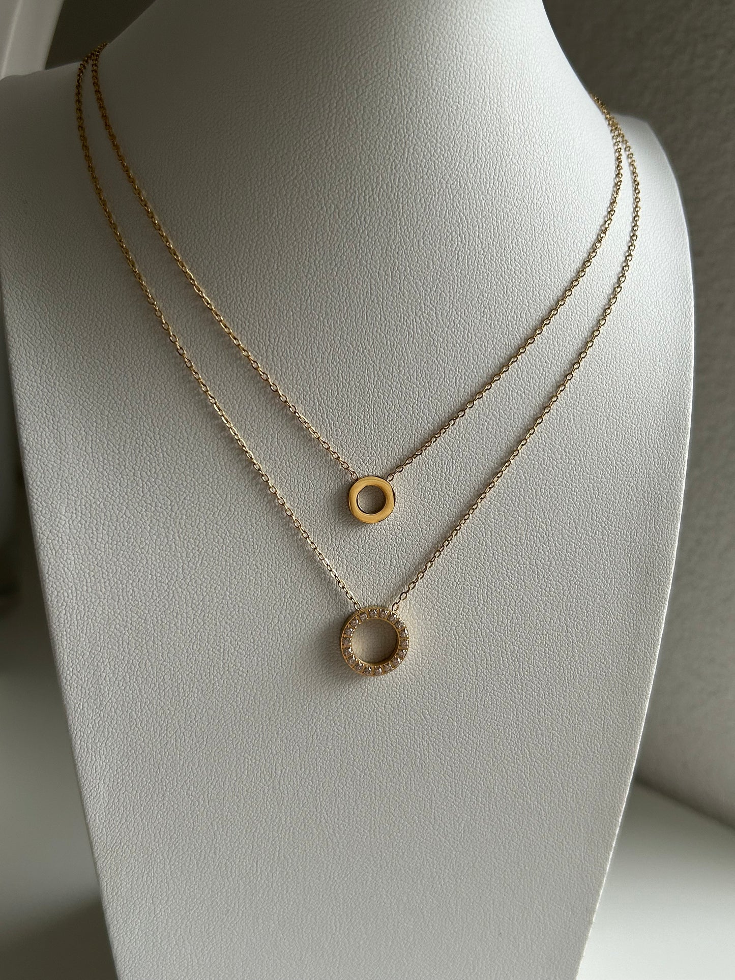 Double Circles Necklace