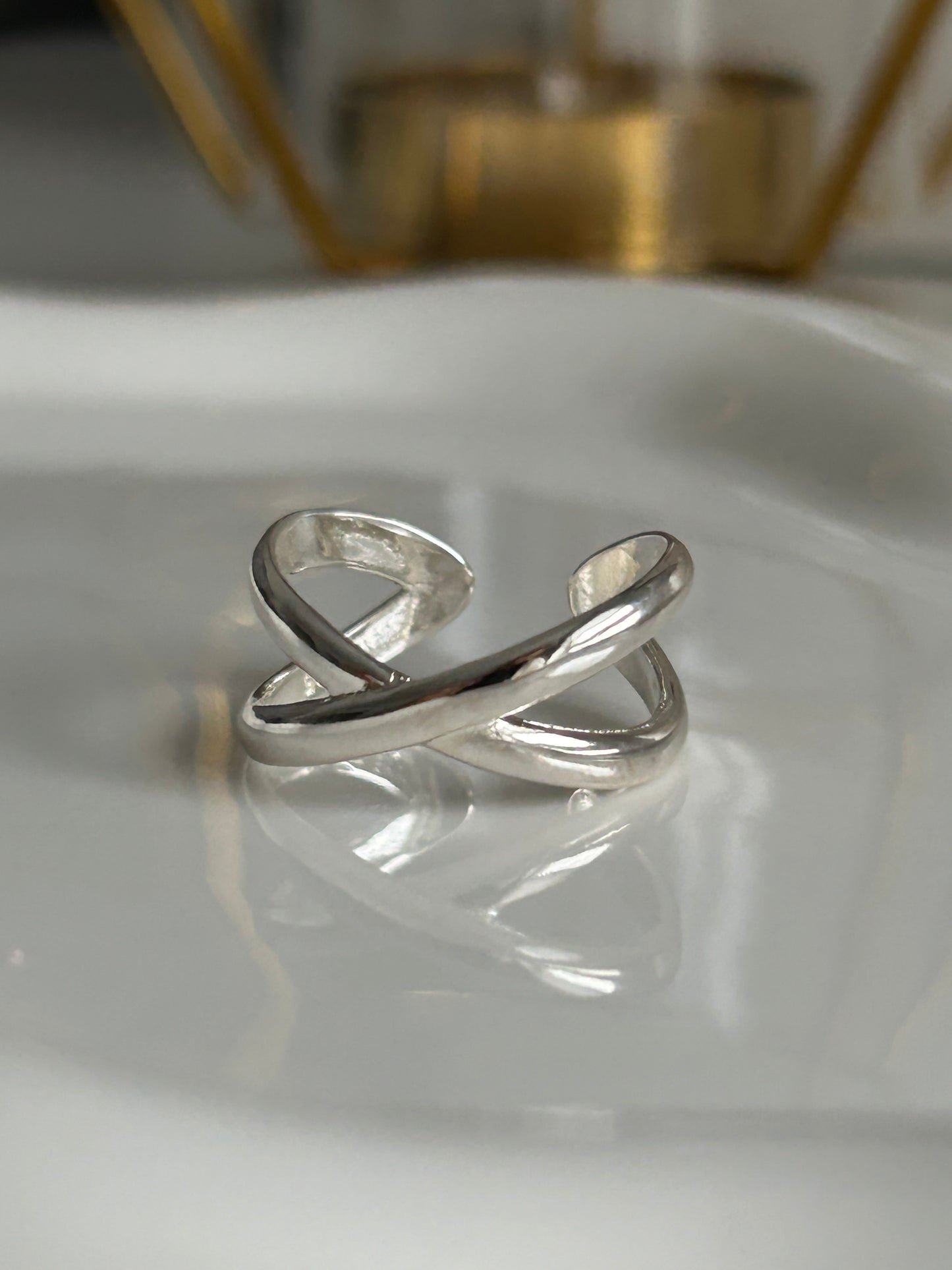 Small X-Ring Silver