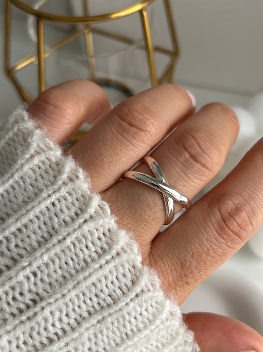 Small X-Ring Silver