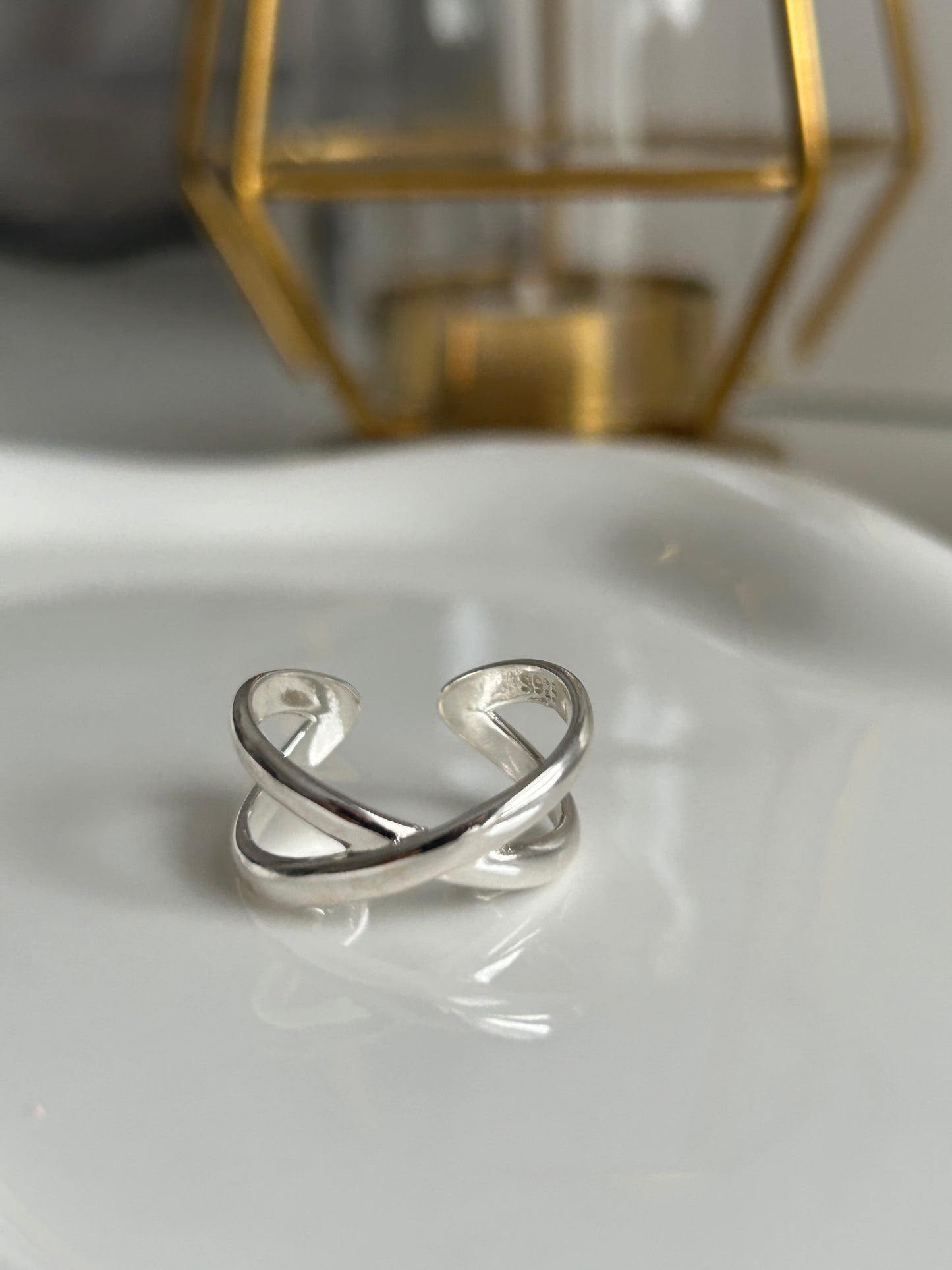 Small X-Ring Silver