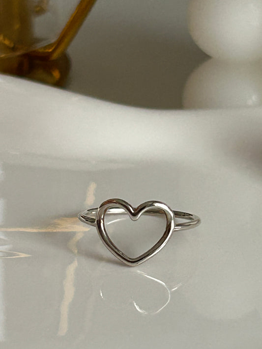 Heart Silver Ring