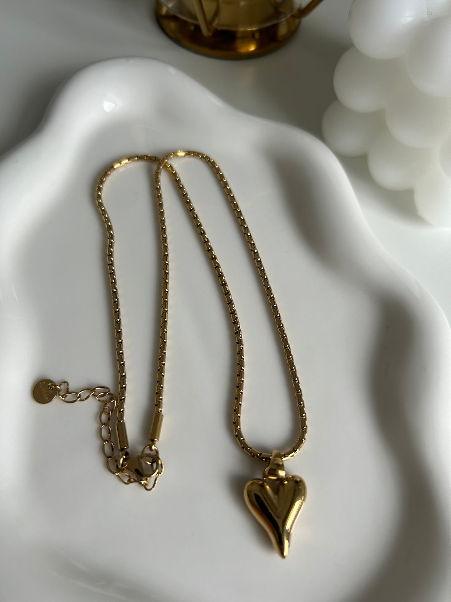 Heart Necklace Gold