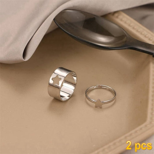 Sterne Ringe Set