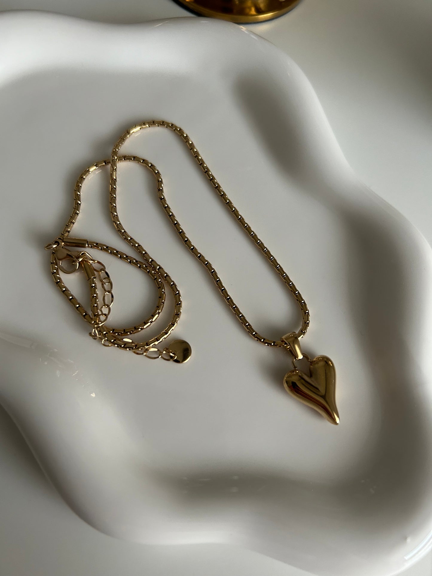 Heart Necklace Gold