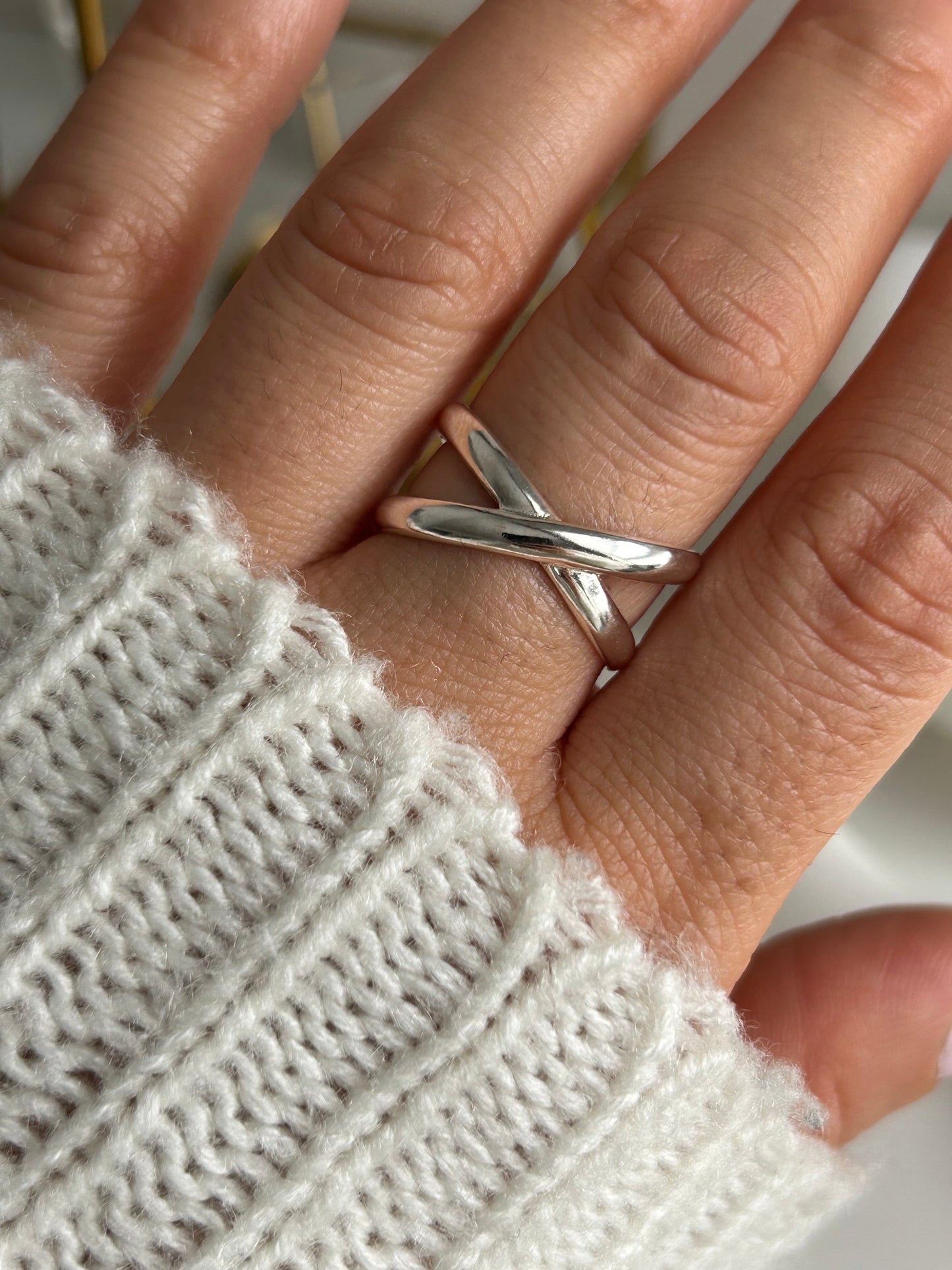 Small X-Ring Silver