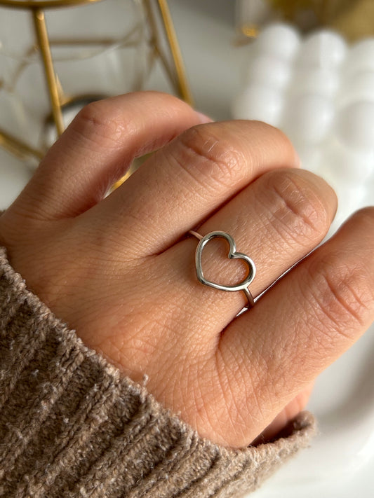 Heart Silver Ring