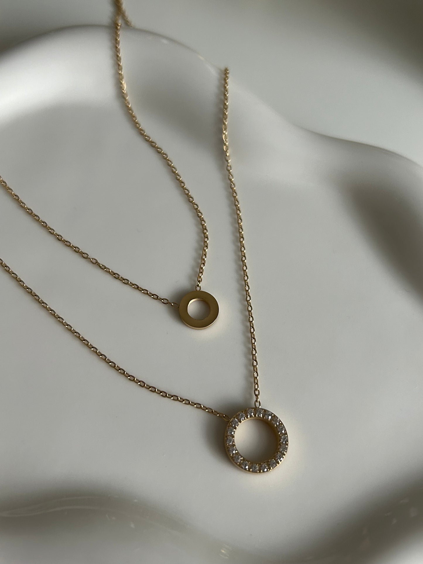 Double Circles Necklace