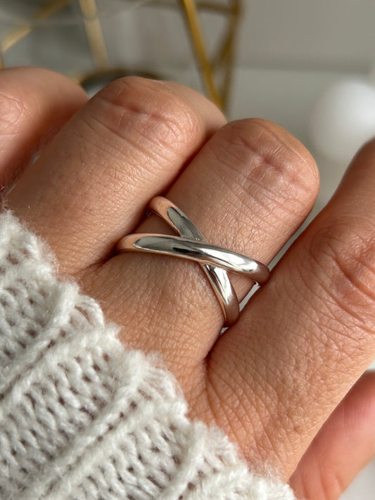 Small X-Ring Silver