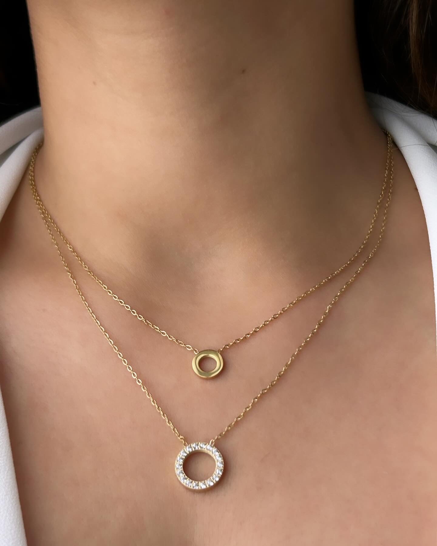 Double Circles Necklace